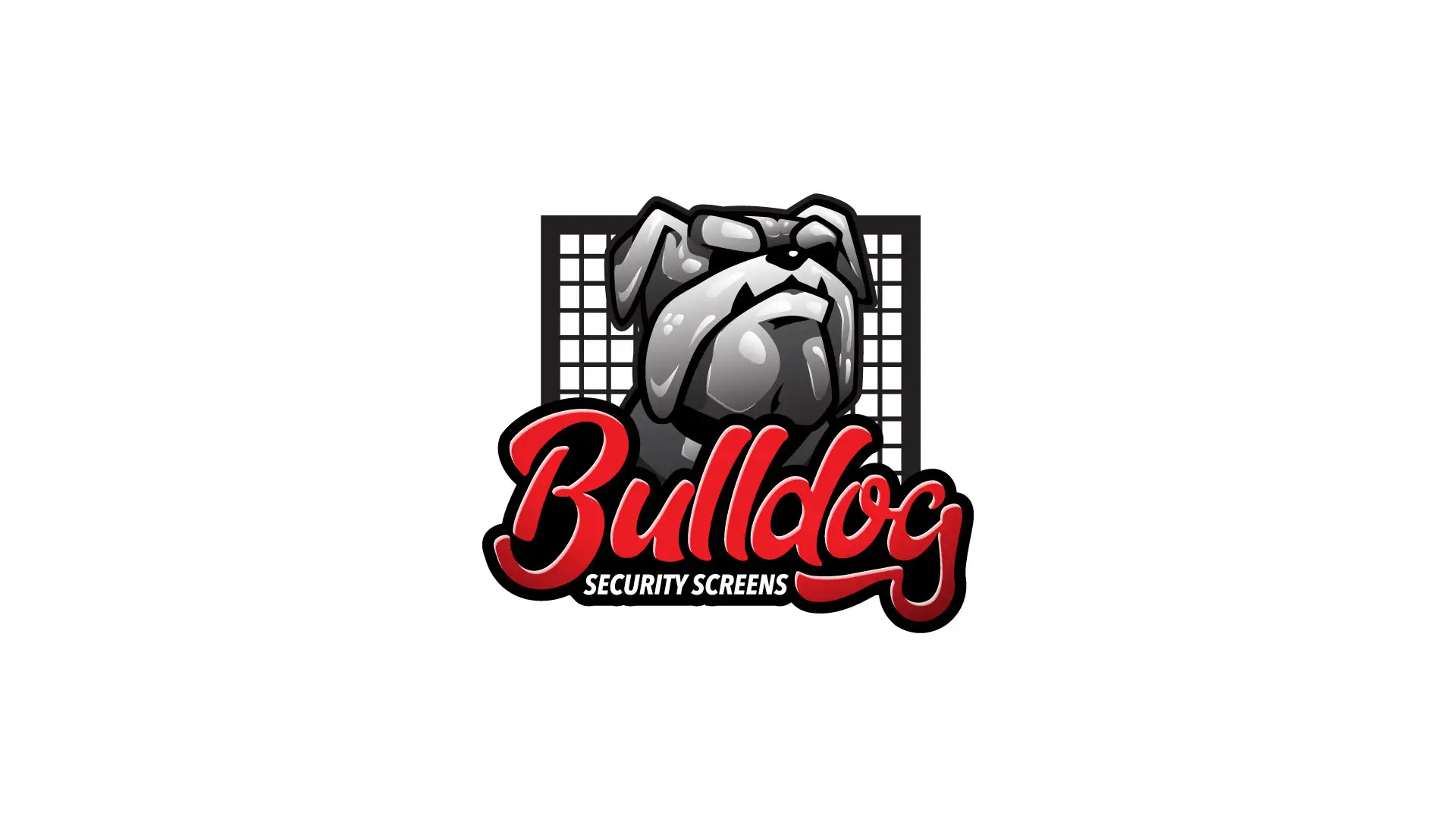 Bulldog Security Screens logo rebrand by Dusty Drake